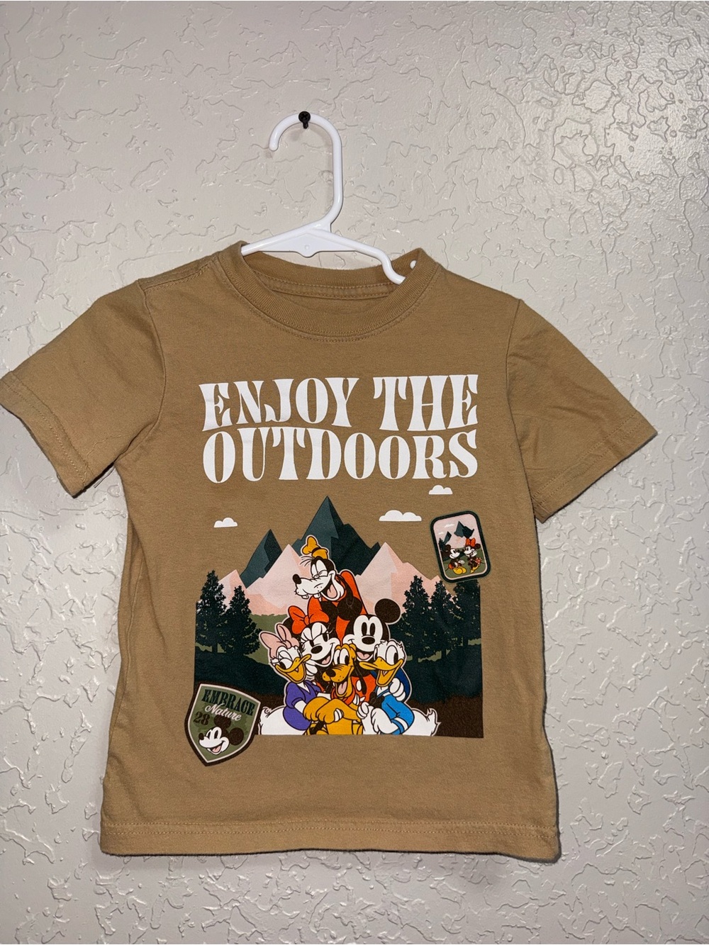 Disney Kids 'Enjoy The Outdoors' Brown Graphic Tee